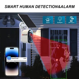 Cámara de Seguridad Solar Inalámbrica de 4 Canales, Sistema de Seguridad Solar Mini con Doble Marca 5G WIFI para el Hogar, Visión Nocturna de 4MP - Product Image 4