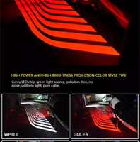 Feux de bienvenue avant à LED super lumineux pour moto, ailes d'ange modifiées, phares décoratifs, lampe laser de châssis pour moto