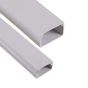Protección de Cable, canalización de Cable de PVC blanco