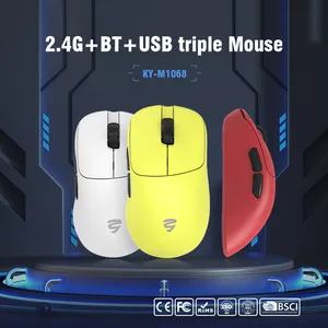 High-end 26000dpi Rechargeable Docking Station Wireless Gaming Computer Mouse Ergonomic Design Business Office Home Use KEYCEO