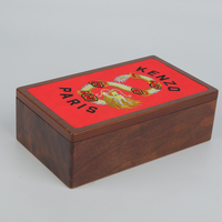 Boîte de rangement à thé en bois massif faite à la main, emballage portable essentiel, étui en bois, cadeau et artisanat MDF