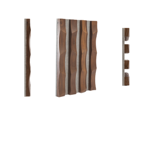 MUMU-listón de revestimiento 3D para decoración Interior del hogar, material compuesto de madera sólida estriada, Panel de pared de madera - Product Image 6