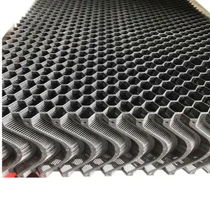 Anti-UV Black plastic evaporation cooling pad Plastic water curtain Poultry housing Cooling plastic cool pads
