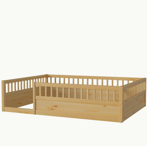 Di alta qualità mobile in legno massello <span class=keywords><strong>culla</strong></span> del bambino con ringhiera su misura <span class=keywords><strong>per</strong></span> le ragazze ragazzi neonato pavimento letto <span class=keywords><strong>per</strong></span> camera da letto - Product Image 2