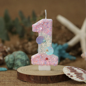 Número vela de feliz cumpleaños niñas lazo rosa brillo Bowknot pastel Topper decoraciones para boda aniversario princesa fiesta temática - Product Image 2