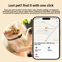 Traceur GPS pour chien et chat, étanche IP67, matériau ABS, anti-perte intelligent, autonomie de 1 an, compatible Android IOS, Bluetooth