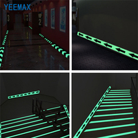 Película de Vinilo de PVC Fotoluminiscente Personalizada, Autoadhesiva, que Brilla en la Oscuridad, Luminosa, Fosforescente, Reflectante, Irrompible, Imprimible, de Seguridad