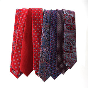 Luxuriöse Business-Krawatte mit Punkten/Blumen/Mustern aus Jacquard-Seide, Umweltfreundlich, HADDON&<span class=keywords><strong>BURLEY</strong></span> 8cm, Maßgeschneiderte Designoptionen - Product Image 1