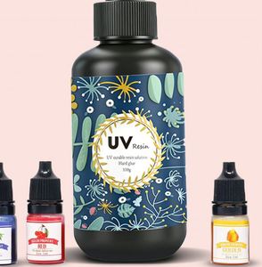 TOYSRUNNER DIY UV <b>Resin</b> Jewelry Kit Premium Quality Hard Crystal <b>Clear</b> Epoxy Fast Curing Silicone Molds Pendants Keychains Foil - Product Image 4