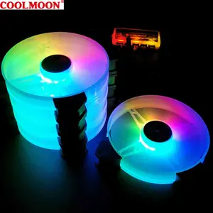 Soul RGB kipas pendingin tanpa suara RGB Aksesori LED perlengkapan komputer perawatan kantor untuk COOLMOON Beli kipas pendingin untuk PC