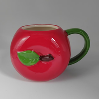 Mug à café en céramique 3D en forme de citrouille, en dolomite, taille et couleur personnalisables, pour le thé, le lait, usage quotidien au bureau, à la maison, pour les fêtes