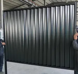 לוחות גדר צבע אוסטרלי גן חצר חיצונית חצר מגולוונת פלדה מגולוונת פרטיות אלומיניום התאספו בקלות 3D מידול - Product Image 2