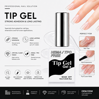 Colle Professionnelle 4-en-1 pour Ongles 15ml, Séchage Rapide, Forte Adhérence, pour Diamants, Faux Ongles, Gel Tips et Gel X Longue Durée