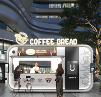 Kiosque Commercial pour Immeuble de Bureaux, Maison Mobile, Design Tendance, Boutique de Thé au Lait, Café pour Écoles et Centres Commerciaux, Panneau Sandwich