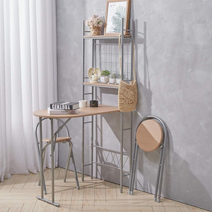 Original light luxury trendy wall-mounted folding <b>dining</b> <b>table</b> and <b>chair</b> set for office, bedroom, bar, and rental properties. - Product Image 1