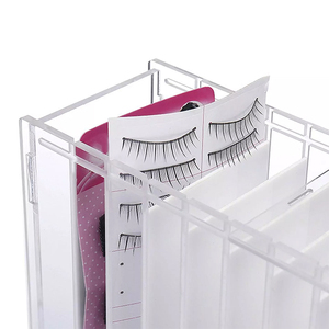 Nhà máy tùy chỉnh Lash hiển thị container với ngăn kéo thiết kế 8 lưới rõ ràng cho lông mi Cụm - Product Image 2