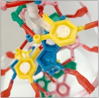 Modelo de enseñanza de laboratorio ADN biológico estructura de doble hélice modelo de estructura molecular de ADN de trompeta para enseñanza en el aula
