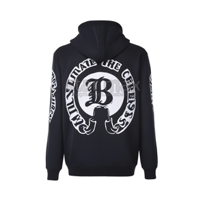 Luxury Hearts Ch High Quality Short Sleeve <b>Thermal</b> Fashion Hoodie Printed Front Knitted 100% Cotton High Street Style Custom - Product Image 2