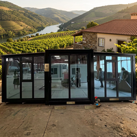 Maison conteneur préfabriquée extensible et pliable, compacte, 2, 3 ou 4 chambres, 20 pieds, 40 pieds, pour habitation