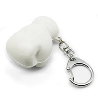 Porte-clés anti-stress en forme de mini-gants de boxe personnalisés en PU avec logo imprimé, promotionnels et bon marché, pour la vente en gros