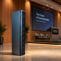 Auditorium Ruang Konferensi Pusat Perbelanjaan Museum Bar Aluminium Speaker Kolom Line Array Profesional