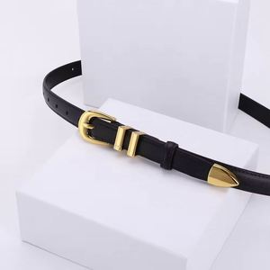 Ceinture en cuir de vachette souple et polyvalente pour femme, design haut de gamme 2025, avec boucle en alliage durable, style vintage décontracté - Product Image 5