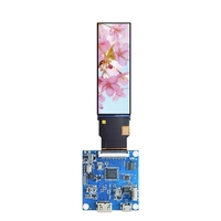 Modul LCM IPS TFT RGB Resolusi 268x800 2,99 Inci dengan Panel Sentuh Kapasitif CST328 I2C Touch IC ST7701S Driver IC