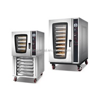 Four à convection à gaz le plus vendu avec injection de vapeur, équipement de boulangerie, four à convection électrique ou à gaz avec cuiseur vapeur et plan de cuisson en pierre