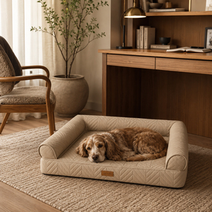 Cama de Lujo para Perros de Terciopelo Premium, Diseño de Sofá, Suave, Lavable, Calmante, para Uso en Interiores, Mueble de Lujo para Mascotas - Product Image 5