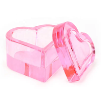 Vernis à ongles avec logo personnalisé, cristal clair, couvercle de tasse de lavage, poudre de stockage, acrylique liquide monomère, verre anti-éclaboussures en forme de coeur, plat dappen pour ongles