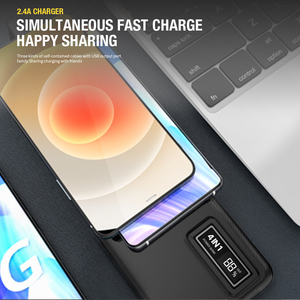 Aspor A300 ngân hàng điện 10000mAh 2025 xu hướng sạc 4 in1 được xây dựng trong cáp điện cầm tay trạm Ali thiết bị điện tử - Product Image 4