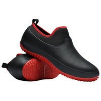 Chaussures de Chef Homme Été Cuisine Travail Imperméables Antidérapantes Résistantes à l'Huile Protection du Travail Lacets Doublure en Maille Tendance Mode