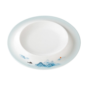 Xiangyuan Meipanzi Round Commercial Hotel Restaurant Creative Plate Specialty Dishes Imitation Porcelain Exquisite Dinner - Product Image 5