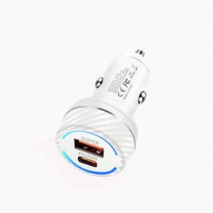 Newest P14 Portable <b>Mini</b> Car Charger Fast Charge Type C QC3.0 PD 30W <b>USB</b> for Phone Tablet Earphones - Product Image 6