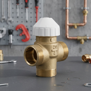 วาล์วขดลวดเกลียวสามทิศทางควบคุม AC/DC 24V ตัววาล์ว DN20น้ำ KVS 2.8 16บาร์ PN - Product Image 3