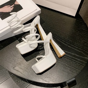 Nouvelles sandales à plateforme 2025 pour femmes, à talon épais torsadé en forme de serpent - Product Image 2