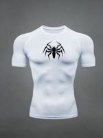 T-shirt de sport moulant personnalisé pour homme, séchage rapide, extensible dans quatre directions, respirant, coupe ajustée, été-printemps
