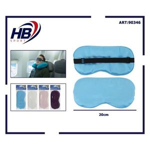Masque pour les yeux en soie HB Sport 20 cm, doux, pour dormir et voyager, idéal pour l'avion - Product Image 3