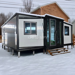 Maison de conteneur pliable et extensible de 40 pieds, bureau à domicile en Australie, petite maison de 20 pieds, fabriquée à partir de panneaux sandwich - Product Image 5