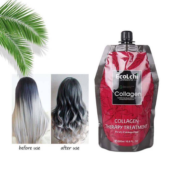 ECOLCHI Collagen keratin therapy treatment hair mask cream for