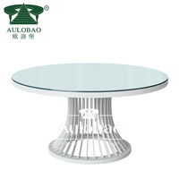 Mesa de Comedor Redonda con Pedestal Cónico, Tapa de Vidrio Templado con Acabado Espejo en Acero Inoxidable Dorado para Eventos de Boda