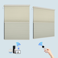 Persianas Celulares Motorizadas de Lujo, Cortinas Eléctricas de Panal, con Batería, Inteligentes, con Wi-Fi Tuya, Automáticas