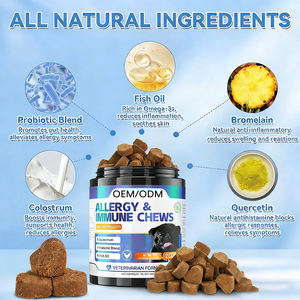 WellSpring Masticables para Alergias e Inmunidad para Perros, 200 Masticables Blandos con Aceite de Pescado, Mezcla Probiótica, Quercetina, Calostro, Bromelina, Sin Granos - Product Image 4