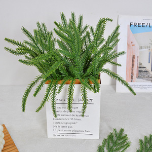 Aiguilles de pin artificielles Laixing, 13 cm de haut, simulation réaliste, décorations de Noël, verdure en plastique PE, branches - Product Image 3