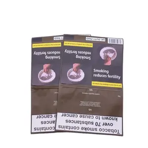 tobacco packaging bag / 50g rolling tobacco pouch with adhesive