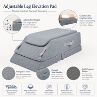 Coussin ergonomique réglable pour l'élévation des jambes, OEM, avec mousse à mémoire de forme et gel rafraîchissant, gonflable et antibactérien, pour le soutien des jambes et des pieds