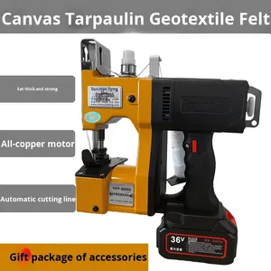 <span class=keywords><strong>Machine</strong></span> à <span class=keywords><strong>coudre</strong></span> industrielle manuelle en feutre géotextile pour bâche de bâche pour réparation de <span class=keywords><strong>toile</strong></span> scellant un matériau épais bord verrouillable à grande vitesse - Product Image 3