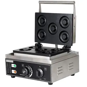 Automatic Commercial Electric Donuts Making To Non Stick Waffle Mini Doughnut Baker Donut Maker Machines For Snack Bar