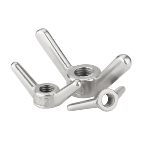Écrous à oreilles en acier inoxydable 304, forme corne de mouton, à prise facile, pour assemblage rapide, M6-M20, écrou métrique à serrage manuel - Product Image 1