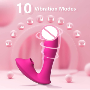 Juguete Sexual de Silicona 2 en 1 para Adultos, Masajeador de Punto G y Estimulador de Clítoris con Vibración, Vibrador con Succión para Mujeres - Product Image 6